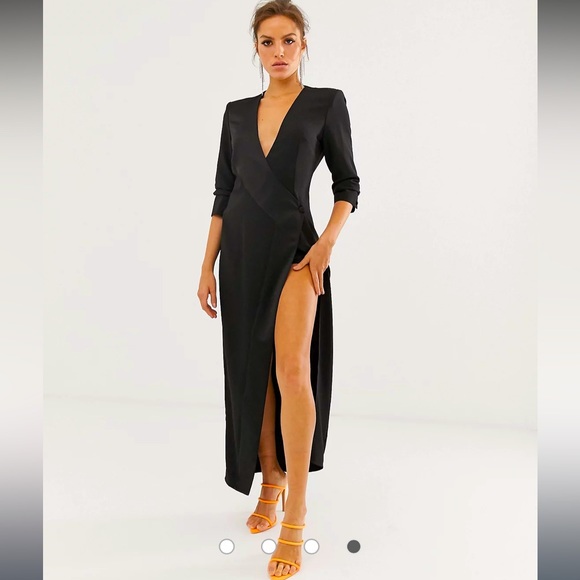 ASOS Dresses & Skirts - HOST PICK ✨ASOS DESIGN maxi tux dress in crepe, seize US 4 / UK 8